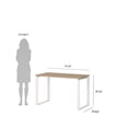 thumbnail image 4 of Tvilum Sign Home Office Writing Office Desk for Adults, Jackson Hickory/White, 4 of 5