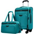 thumbnail image 1 of Set de equipaje TIAWOLT Carry On de 20 pulgadas con bolsa de viaje Airline Green, 1 of 9