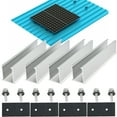 thumbnail image 3 of Solar Modules Rail Bracket Trapezoidal Sheet Flat Roof PV Mounting Rail 20CM, 3 of 6