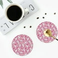 thumbnail image 3 of Bingfone Vintage Cute Rabbit Leather Drinks Coasters with Set of 6,Suitable for Home Kitchen,Coffee Cup Coasters Home Gift, 3 of 7
