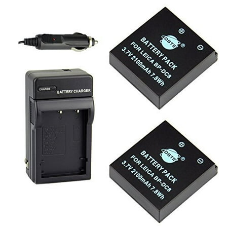 DSTE 2x BP-DC8 Battery + DC29 Travel and Car Charger Adapter for for Leica MINI-M X-VARIO X1 X2