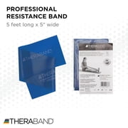 THERABAND Resistance Bands, Level 5, Extra Heavy, Blue, 5.8 lbs Resistance, 5 Foot, Pack of 30