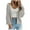 Light Gray, variant on Arlun Women's Knit Open Front Sweaters Long Sleeve Button Dowm Loose Cropped Sweater Cardigans Plus Size Warm Comfortable Winter Outerwear Coats White XL