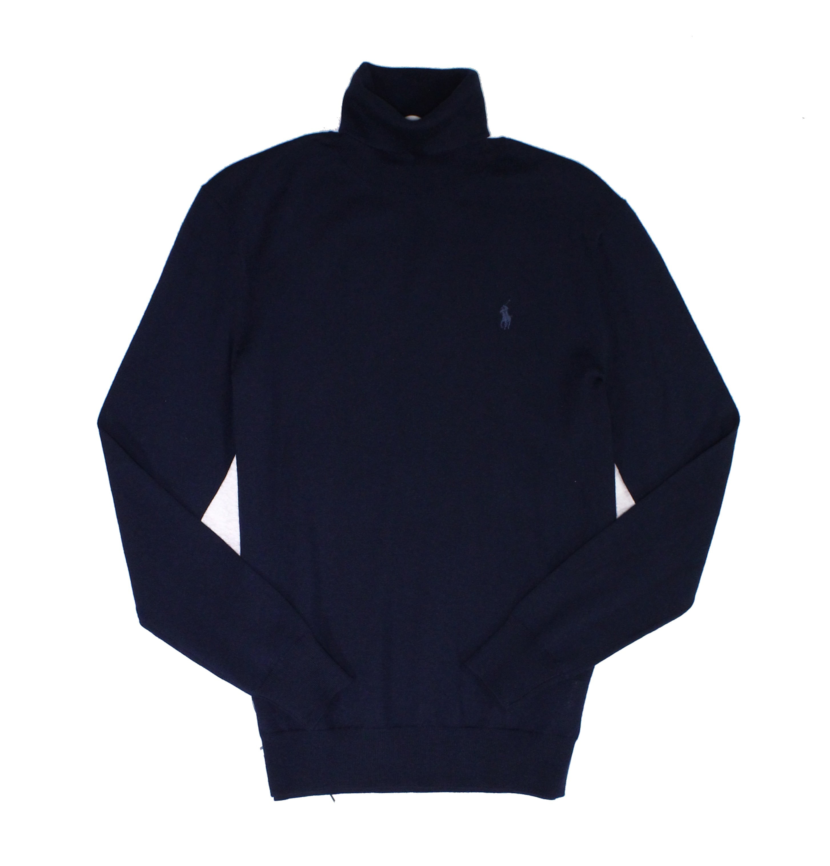 Mens Clothing Sweaters and knitwear Turtlenecks for Men Blue Polo Ralph Lauren Wool Turtleneck in Dark Blue 