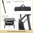 thumbnail image 6 of ARROWHEAD OUTDOOR 39" Aluminum Folding Camp Roll Up Table w/ Adjuatble Height, Undertable Mesh Storage, Carry Bag, 6 of 9