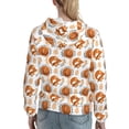 thumbnail image 7 of Lsque Cute Squirrel Pattern Casual Women's Hoodie,Hooded Sweatshirt with Kangaroo Pocket,Pullover Hoodie with Eye-catching Drawstrings-Small, 7 of 7