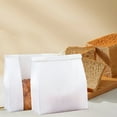 thumbnail image 4 of Food-grade Bread Bags 50pcs Toast Bag Food-grade Kraft Paper Bread Bags with Clear Window Durable Bakery Storage Solution, 4 of 8