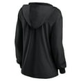 thumbnail image 3 of Women's Fanatics   Kansas City Chiefs Blackout Slub Hoodie V-Neck Long Sleeve T-Shirt, 3 of 3