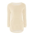 thumbnail image 3 of LIJCC Chandail à Manches Longues Surdimensionné pour Filles, Col Rond, Tricot Douillet, Chaud et Confortable, Ample, Moelleux, Mode Décontractée, Automne, 3 of 4