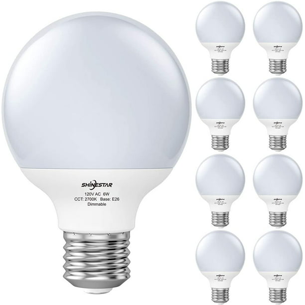 Dimmable G25 Led Vanity Light Bulbs, What Type Of Bulbs For Vanity