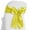 Yellow, variant on Lann's Linens - 10 Elegant Satin Wedding/Party Chair Cover Sashes/Bows - Ribbon Tie Back Sash - Yellow