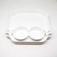 thumbnail image 4 of Bag Top Tray Organizer For Most Hole Totes, Divided Insert With Cup Holders & Phone Slot, Storage Rack For Pool, Travel & Beach Accessories, White, 4 of 6