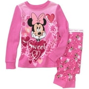 Disney - Baby Girls' Minnie Valentine 2-Piece PJ Set