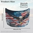 thumbnail image 7 of Uorisanigo American Flag Eagle Car Hood Cover Tear-Resistant Universal Car Hood Cover Automotive Accessories Car Bonnet Banner Suitable Most Automotive Sedans Trucks Pickup Sports Cars, 7 of 7