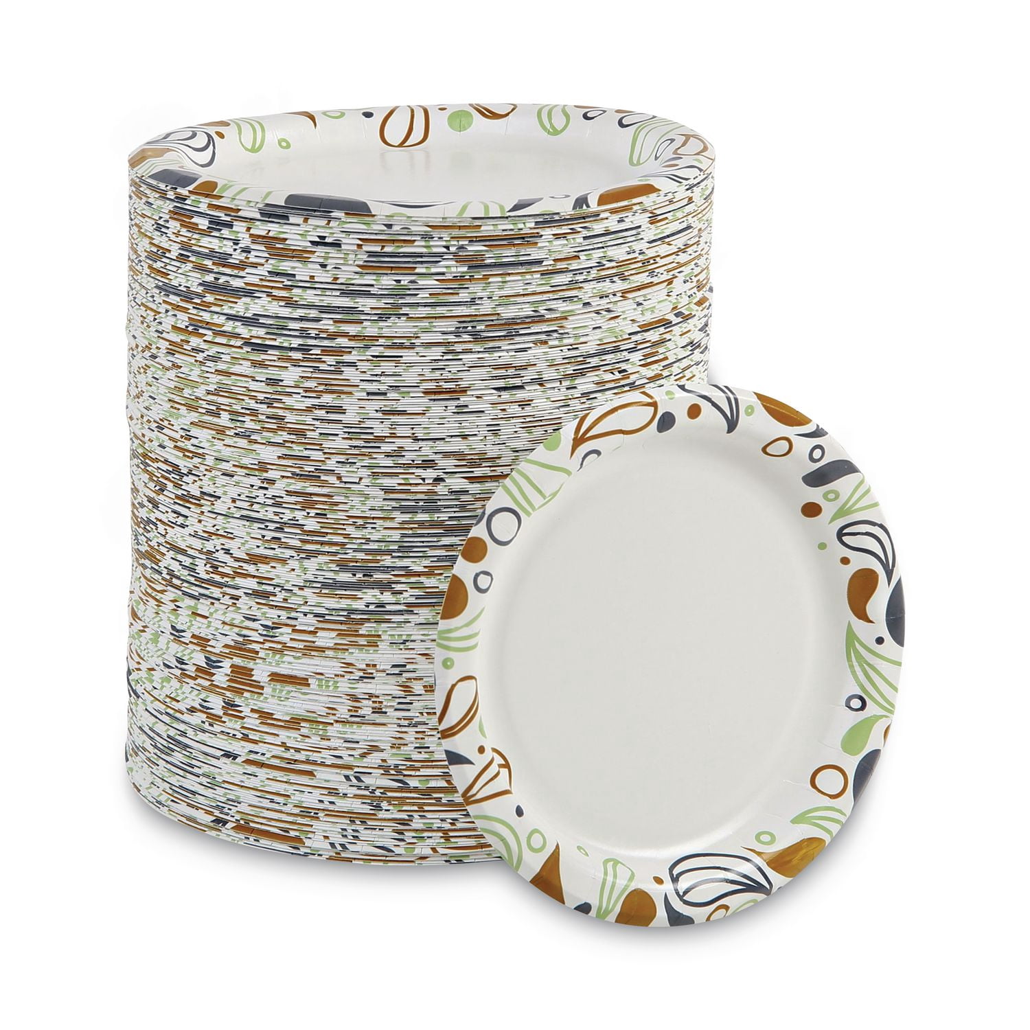 Boardwalk Deerfield 6 Inch Printed Paper Plates, 1000 Count