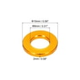 thumbnail image 2 of 30pcs M8 Flat Washer Aluminum Gasket Anodized Countersunk Washer,Hole Dia 8mm/0.31 Round Washers,(Gold), 2 of 6