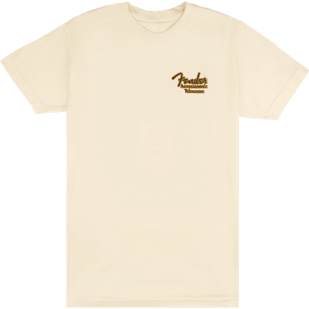 Genuine Fender Guitars Acoustasonic Telecaster T-Shirt, Cream 3XL #9190129906