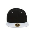 thumbnail image 2 of Top Headwear Flat Bill Adjustable Snapback Cap - Black/White, 2 of 3