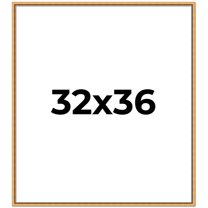 32x36 Frame Beaded Gold Solid Wood Picture Frame | 0.75 Inches Moulding Width | Liscio Oro