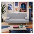 thumbnail image 3 of Sofa Cama con Mesa y Puerto de Carga Moderno Minimalista gris, 3 of 3