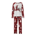 thumbnail image 1 of FOCUSNORM Ensemble de Pyjamas de Noël Assortis pour la Famille, Haut à Col Rond à Manches Longues + Pantalon de Pyjama, 1 of 9