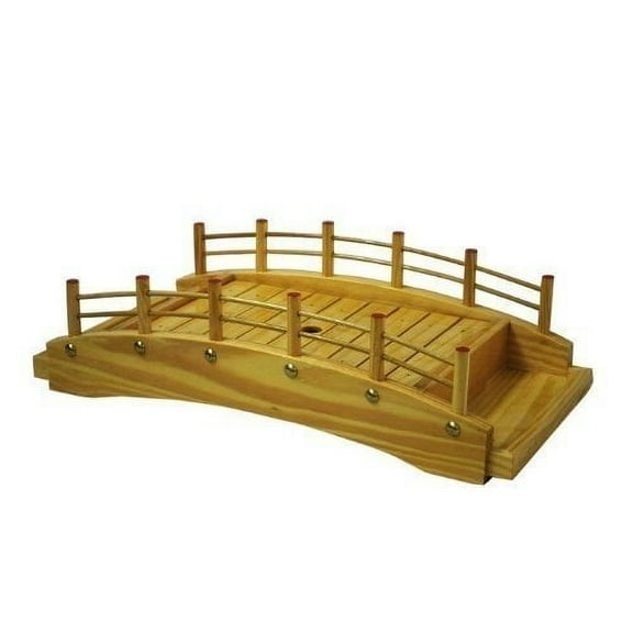 THY COLLECTIBLES Wooden Japanese Sashimi Sushi Bridge Plate Serving Tray 18"