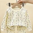 thumbnail image 5 of CAUYDY Toddler Boy Pjs Newborn Sleepwear Cute Long Sleeved Top and Pants 2Pcs Set Infant Outfits Baby Clothes for Boys Fall Winter 12M 18M 24M 1T 2T Sizes 12-18 Months,Beige, 5 of 5