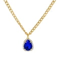 thumbnail image 2 of Retro Micro-set Zircon Water Drop Pendant Necklace Light Luxury Rhinestone Collarbone Chain Necklace Women, 2 of 9