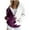 Wine, variant on DeHolifer Women Sweatshirt Plus Size Halloween Print Fashion Printed Zipper Blouse Long Sleeve Hoodies Tops Sweatshirt with Pockets Purple M