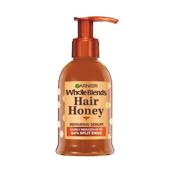 Garnier Whole Blends Honey Treasures Hair Honey Repairing Leave In Serum, 5.1 fl oz