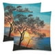 thumbnail image 1 of ABPHQTO Árbol cerca del lago Fundas de almohada Fundas de almohada Impresión de dos lados 45x45 cm, juego de 2, 1 of 2