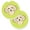 Lime Green, variant on Checkerboard Blue Buff Poodle Set of 2 Cup Holder Car Coaster