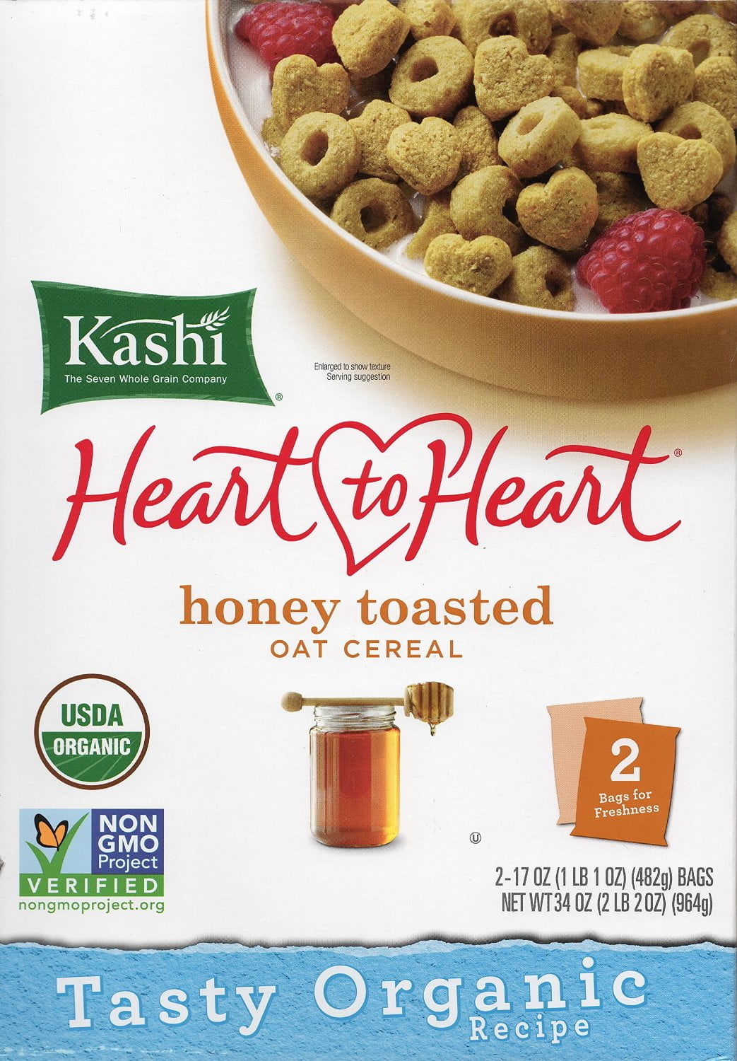 Kashi Heart to Heart Honey Toasted Oat Cereal (34 oz.)