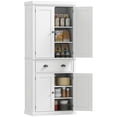 thumbnail image 1 of HOMCOM Armoire de Rangement pour Garde-Manger de Cuisine, Grand Garde-Manger avec Tiroir Blanc, 1 of 10