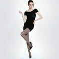 thumbnail image 2 of Women Spring 120D Opaque Pantyhose Simple Solid Color Control Top High Elastic Shaping Tights Seamless Stockings Legging, 2 of 21