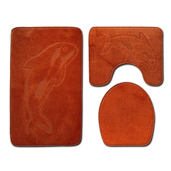 Alfombra de baño Inteprter de chenilla antideslizante 3 piezas PJ210611-B005