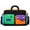 Black, variant on Dopamine Color Block Expandable Travel Duffle Bag, with Shoe Compartment, Adjustable Shoulder Strap, Large Capacity Gym Tote, for Women's Fitness, Yoga, Short Trips, Weekend Getaways, Daily Travel