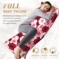 thumbnail image 5 of Lsque Rose Body Pillow Case Cover,Ultra-Soft Microfiber Bed Pillow Cases 20x54 inches,Elegant Bedding,Breathable Durable Pillow Cover with Envelope Closure, 5 of 8