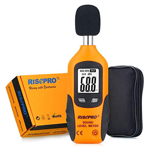 MeterTo 18 Display Wall-Mounted Sound Level Meter SW-526A Noise Tester 30.0-130.0dB 31.5Hz-8.5KHz Alarm Function A Weighting