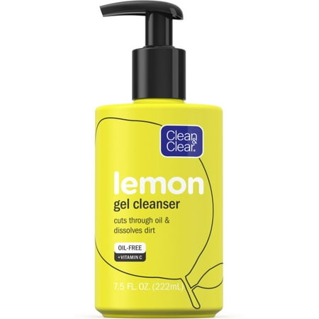 Clean & Clear Lemon Gel Cleanser 7.5 oz (Pack of 3)