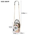thumbnail image 2 of FORMRS Crossbody Bag for Women Quilted Travel Shoulder Cell Phone Purse with Chain Strap Handbag, Beige Retro Flower, 2 of 7