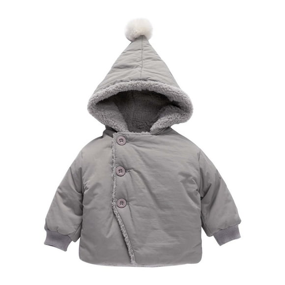 Baby Boys Girls Winter Coat Baby Girls Puffer Coat Cute Bear Ears with Hoods Long Sleeve Light Winter Coats for Kids Infant Baby Boys Thick Fleece Parka Baby Girl Winter Clothes 12-18 Months