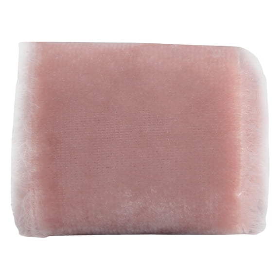 3 Yard Velvet Ribbon 3 Inch Handmade Raw Edge Velvet Ribbon for Flower Bouquet Gift Wrapping Vintage Frayed Fringe Fabric Ribbon for Wedding DIY Decor Bows Making, 1Pc, Multicolor(Pink,107.8x3")