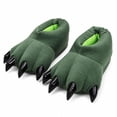 thumbnail image 2 of Unisex Soft Monster Claw Slippers Fun Dino Slippers Animal Paw Shoes For Men Women Boy Girl With Home Halloween Party Footwear ArmyGreen 35, 2 of 9