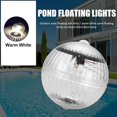 thumbnail image 3 of Lámpara de bola Flotador al aire libre Piscina solar Decoración de fiesta Luces (cálido) Blanco Barbie Nuevos Originales, 3 of 5