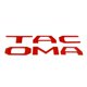 thumbnail image 1 of Emblema de letras de inserción de puerta trasera elevada 3d para Toyota Tacoma 14-19-rojo Afortunado Sencillez, 1 of 2