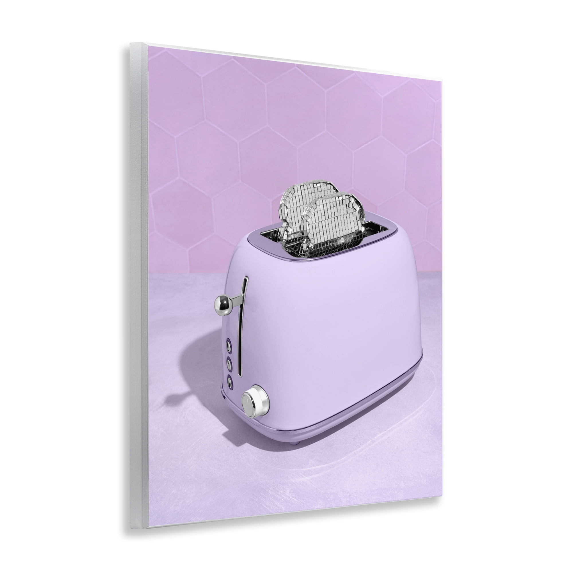 Stupell Industries Disco Toast over Purple Wall Plaque Art, design by LISH Creative