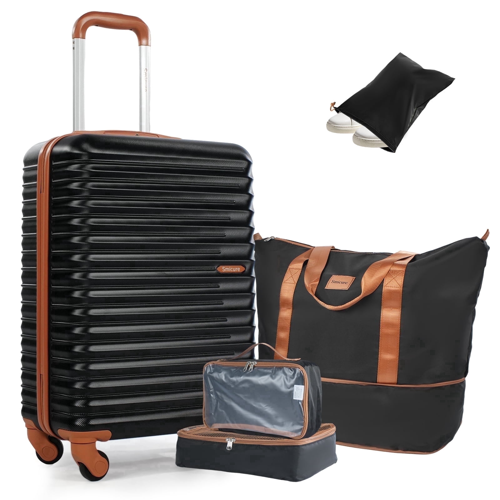 Smicure 5-Piece Carry-On Luggage Set with Spinner Wheels photo 1