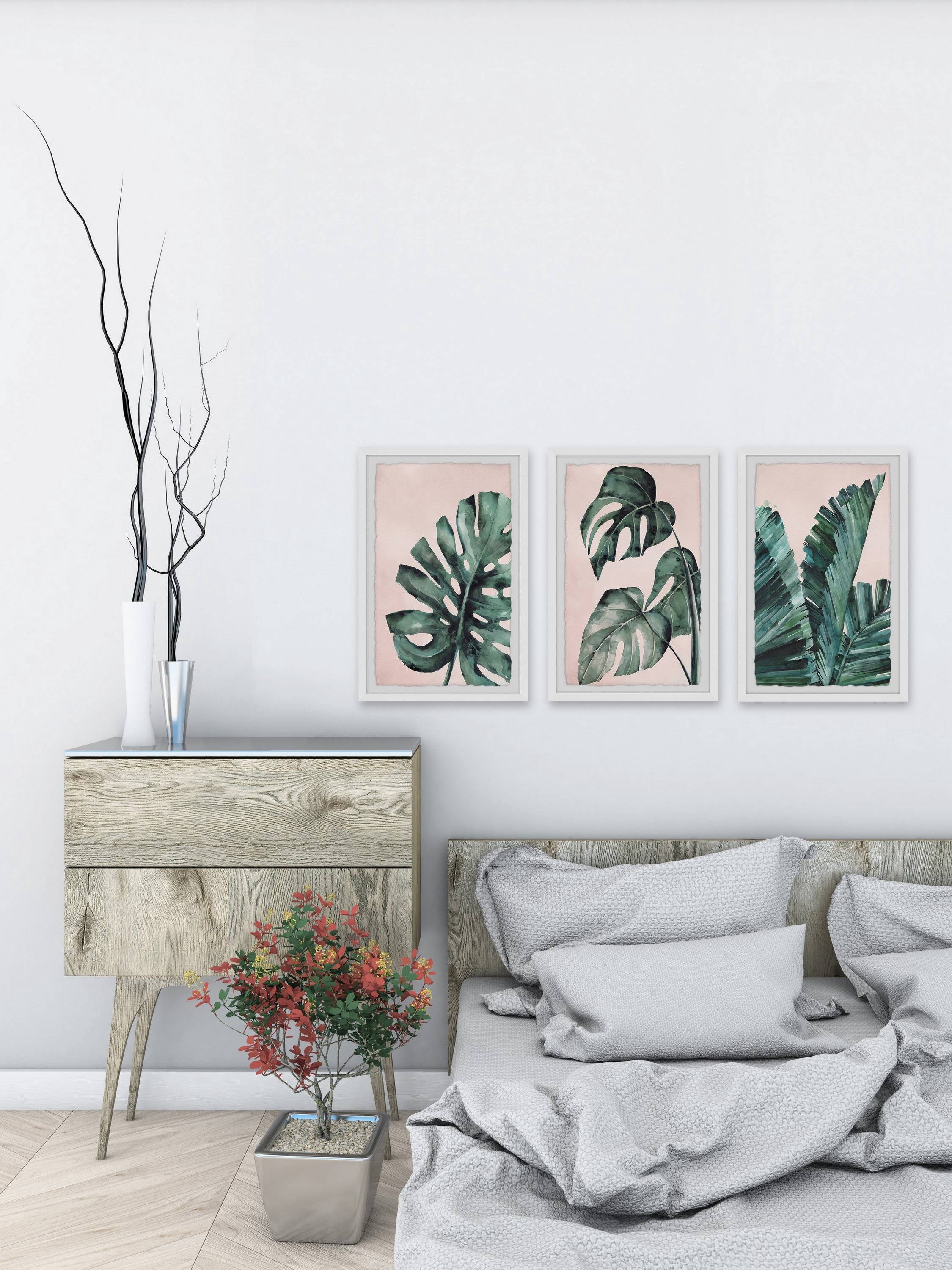 Marmont Hill Palmera in Pink Triptych