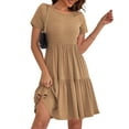 thumbnail image 2 of a.Jesdani Women's Plus Size Summer Dresses Casual Short Sleeve Flowy Tiered Mini Dresses L-4X, 2 of 6